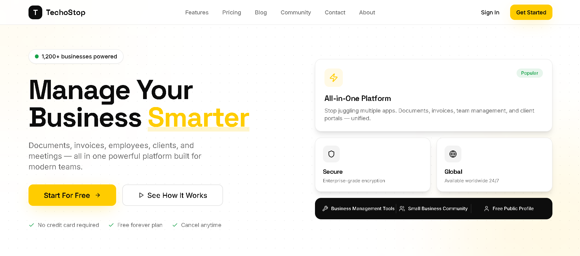 TechoStop Screenshot